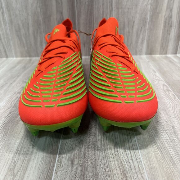 Adidas Predator Edge.1 SG Soccer Cleats Solar Red Orange GW1010 Men’s Size 9